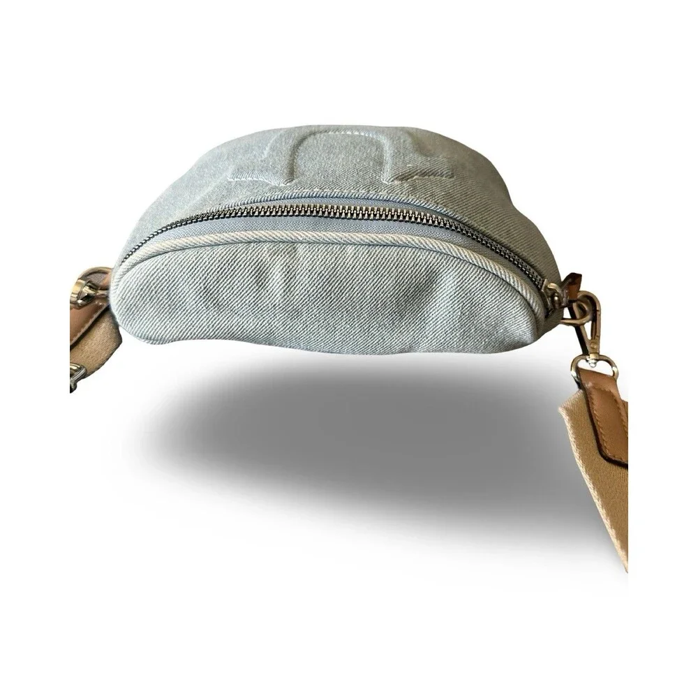 TRUE RELIGION BLUE DENIM CROSSBODY X-BODY BAG +  UNISEX  AUTHENTIC